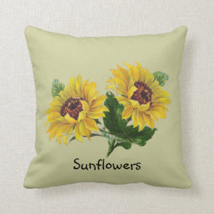 Sunflowers Throw Pillow