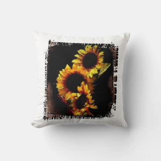 Sunflowers Throw Pillow