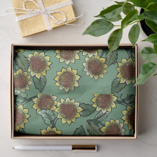 Sunflowers                                         tissue paper (Gift)