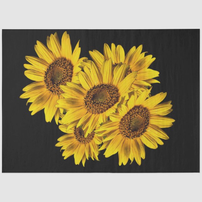 Sunflowers  tissue paper (Front)