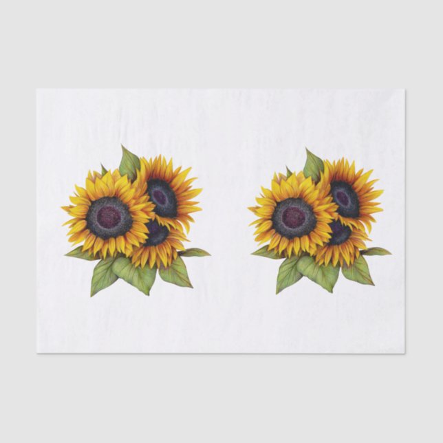 Sunflowers Tissue Paper (Front)