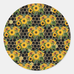 Sunflowers Turn Naturally Toward The Light Classic Round Sticker