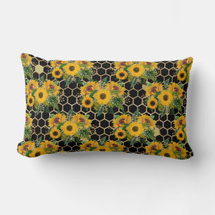Sunflowers Turn Naturally Toward The Light Lumbar Pillow