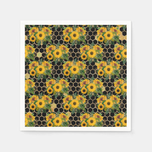 Sunflowers Turn Naturally Toward The Light Napkin