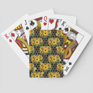 Sunflowers Turn Naturally Toward The Light Playing Cards