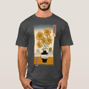 Sunflowers Ukiyoe T-Shirt