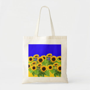 Sunflowers - Ukrainian Flag Peace Freedom Ukraine  Tote Bag