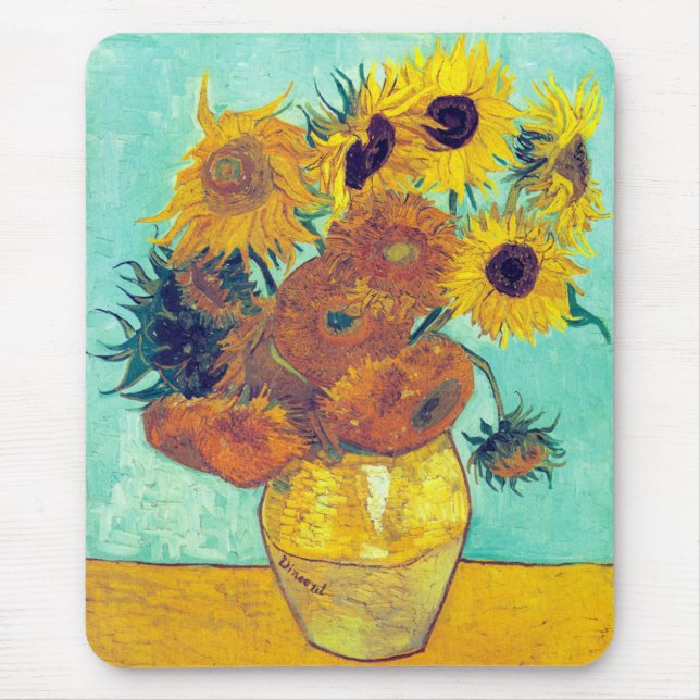 Sunflowers, Van Gogh Mouse Pad (Front)