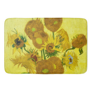Sunflowers Vincent van Gogh Bath Mat