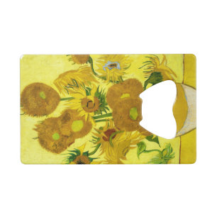 Sunflowers Vincent van Gogh    Credit Card Bottle Opener