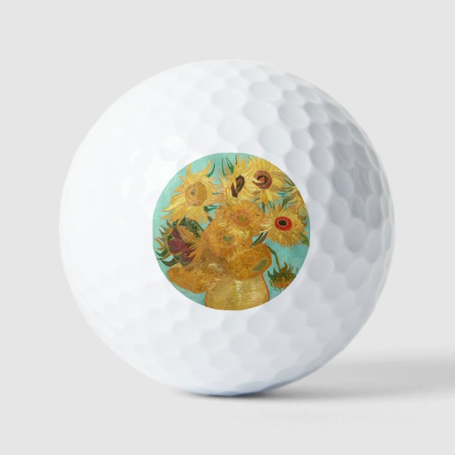 Sunflowers Vincent van Gogh    Golf Balls (Front)
