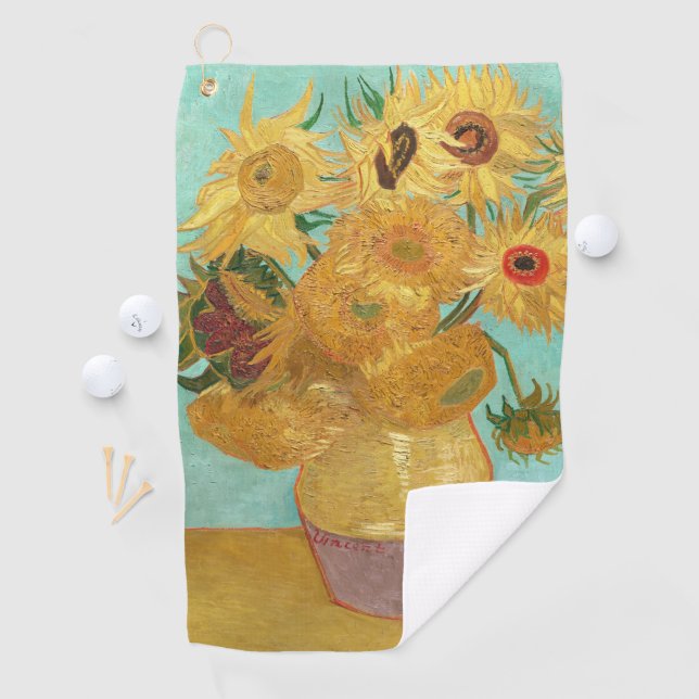 Sunflowers Vincent van Gogh      Golf Towel (InSitu)