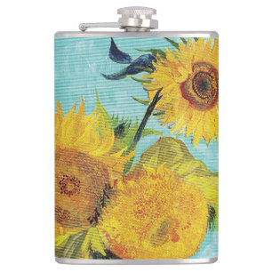 Sunflowers Vincent van Gogh Hip Flask