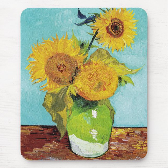 Sunflowers Vincent van Gogh    Mouse Pad (Front)
