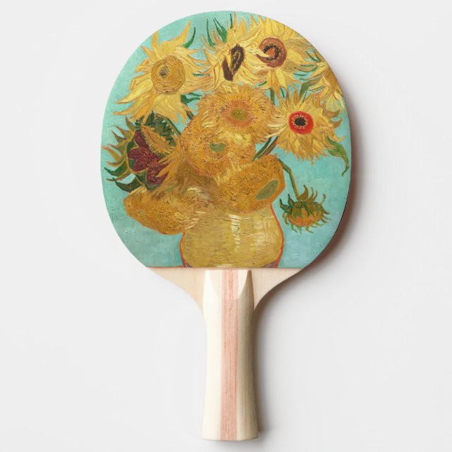 Sunflowers Vincent van Gogh    Ping Pong Paddle (Front)