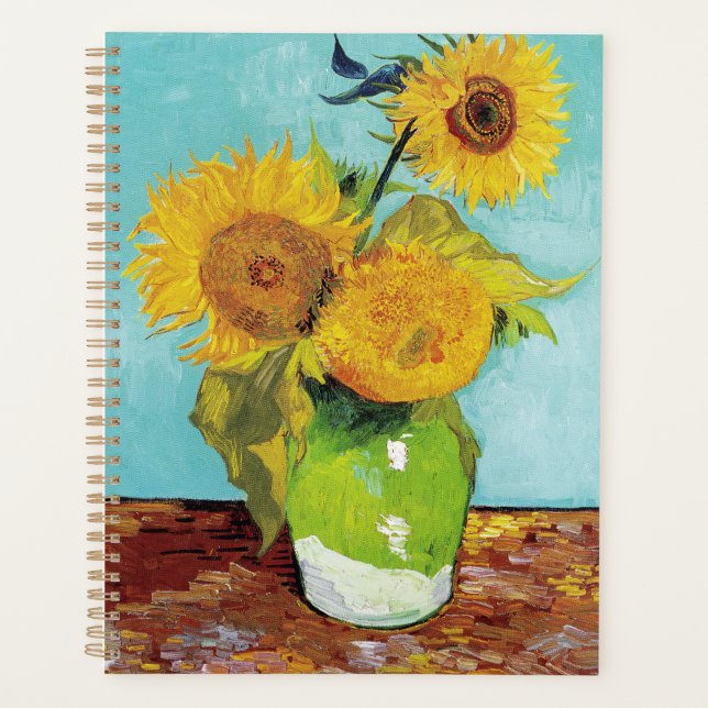 Sunflowers Vincent van Gogh   Planner (Front)