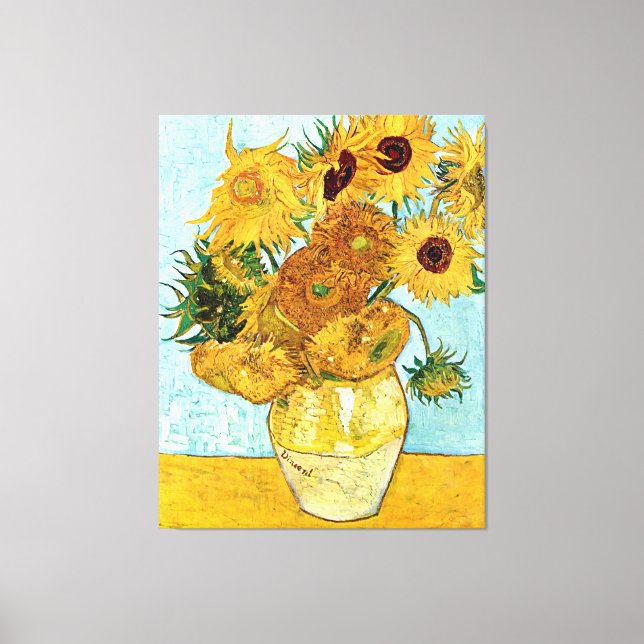 Sunflowers - Vincent Willem van Gogh Canvas Print (Front)