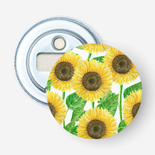 Sunflowers watercolor bottle opener