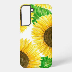 Sunflowers watercolor samsung galaxy case