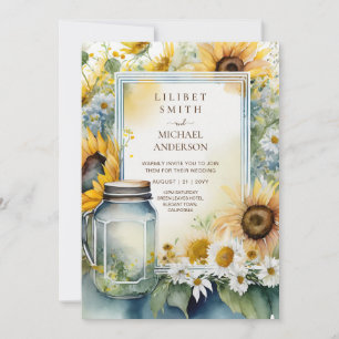 Sunflowers Wedding Birthday Shower Retirement ANY Invitation