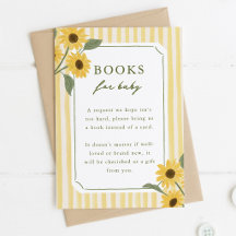 Sunflowers & Yellow Stripes Books for Baby