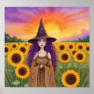 SunFlowerWitch  Poster