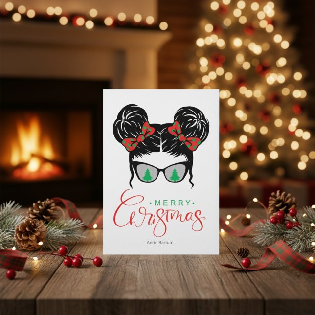 Sunglass Christmas Custom Greeting Card (Creator Uploaded)