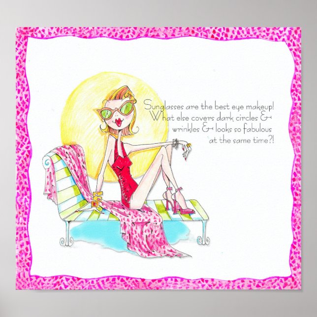 Sunglasses are Fabulous Vanity print (Front)