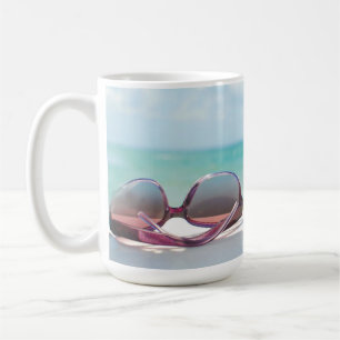 Sunglasses At Beach Coffee Mug