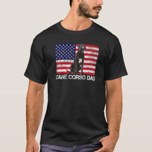 Sunglasses Cane Corso Dad Flag American Usa Dog T-Shirt
