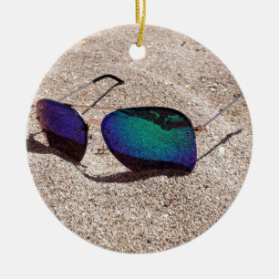 Sunglasses Ceramic Ornament