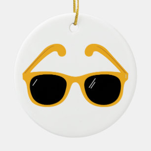 Sunglasses Ceramic Ornament