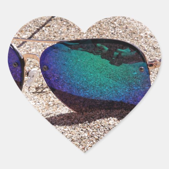 Sunglasses Heart Sticker