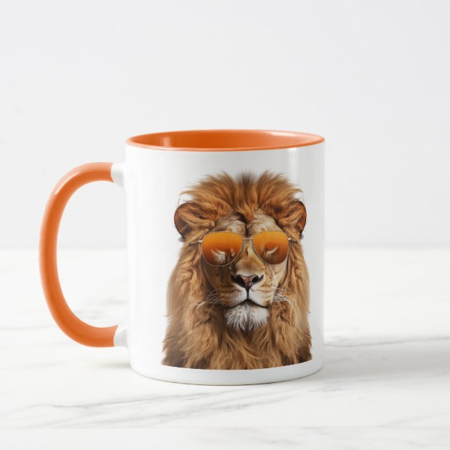 Sunglasses Lion Mug (Left)