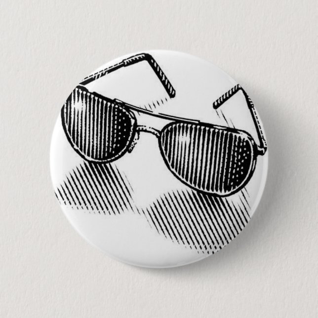 Sunglasses Love 2 Inch Round Button (Front)