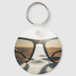 Sunglasses on Sand Keychain