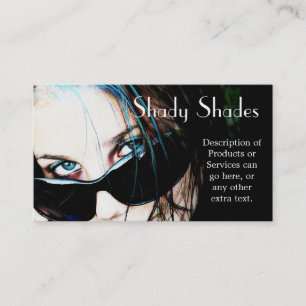 Sunglasses on Teenage Girl Business Card