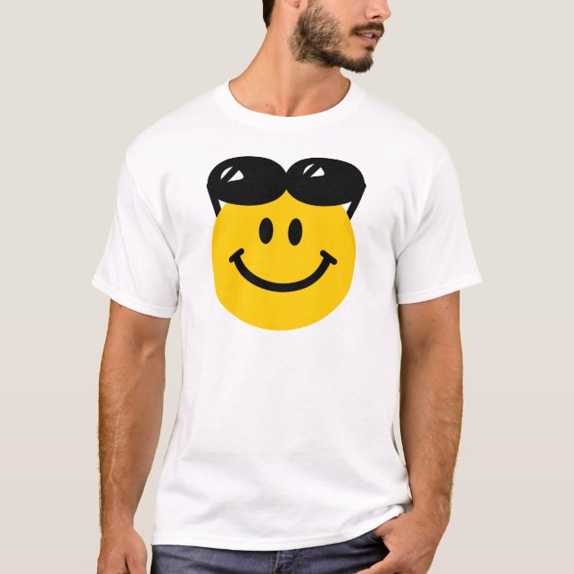 Sunglasses perched on top of head face (Front)
