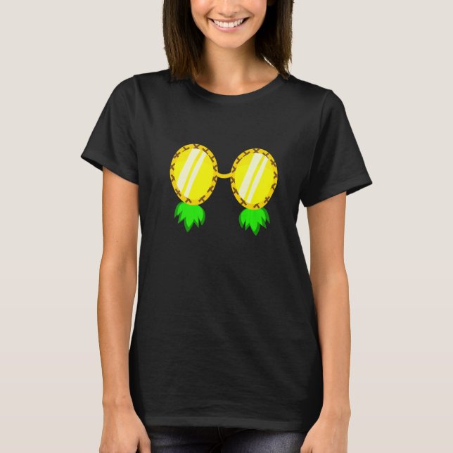 Sunglasses Retro Swinger Upside Down Pineapple T-Shirt (Front)