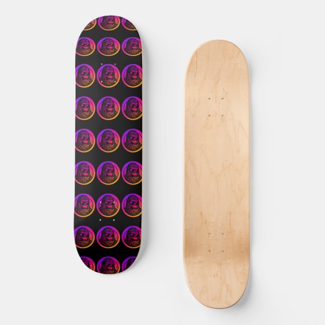 Sunglasses Sasquatch Skateboard (Front)