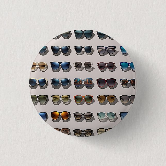 Sunglasses themed gift 1 inch round button (Front)