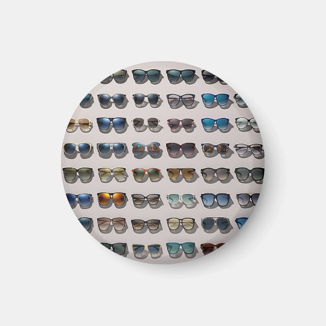 Sunglasses themed magnet gift (Front)