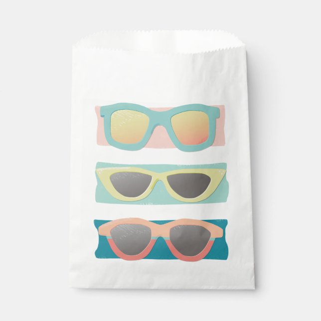 Sunglasses Trio Coral Favour Bag (Front)