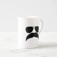 Sunglasses with moustache - Choose background colo