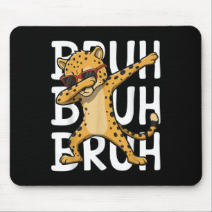Sungles Cheetah Lover Dabbing Cheetah Bruh Wild An Mouse Pad