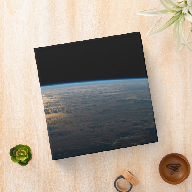 Sunglint Beams Off A Partly Cloudy South Pacific Binder (In Situ)