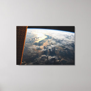 Sunglint Beams Off Celebes Sea In Southeast Asia Canvas Print