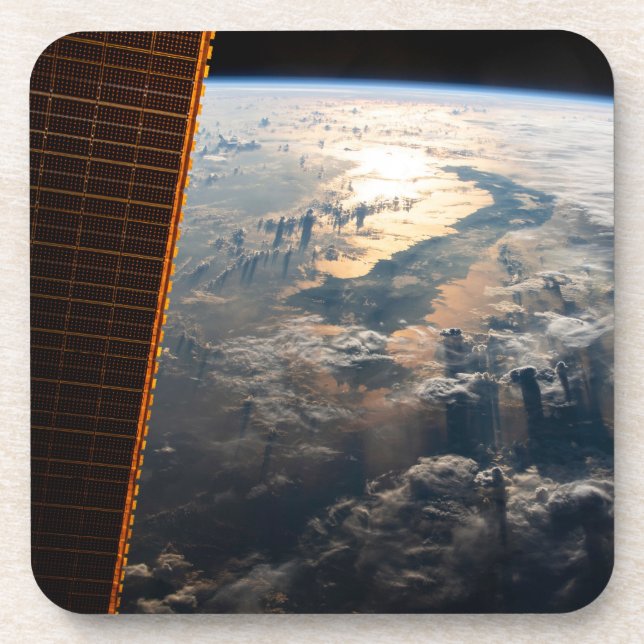 Sunglint Beams Off Celebes Sea In Southeast Asia Coaster (Front)