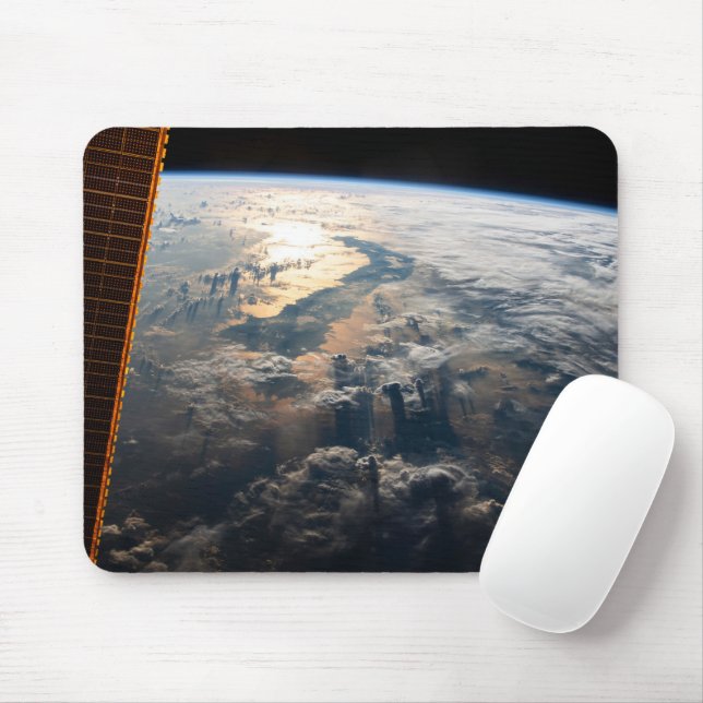 Sunglint Beams Off Celebes Sea In Southeast Asia Mouse Pad (With Mouse)