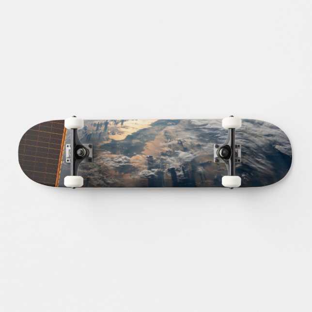 Sunglint Beams Off Celebes Sea In Southeast Asia Skateboard (Horz)